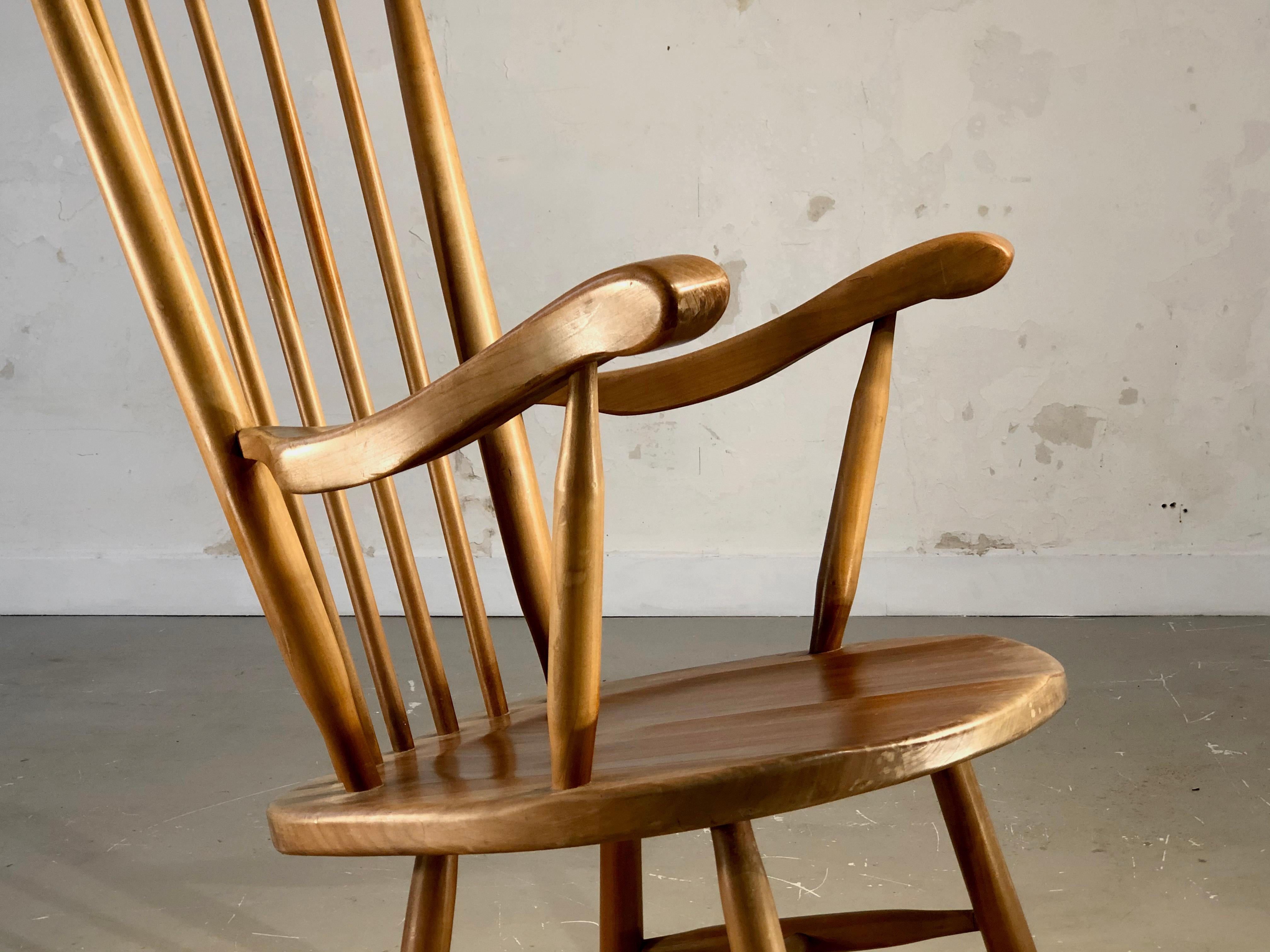 A MID-CENTURY-MODERN FREE-FORM ROCKING-CHAIR by DE STER GELDERLAND, Holland 1950 For Sale 11
