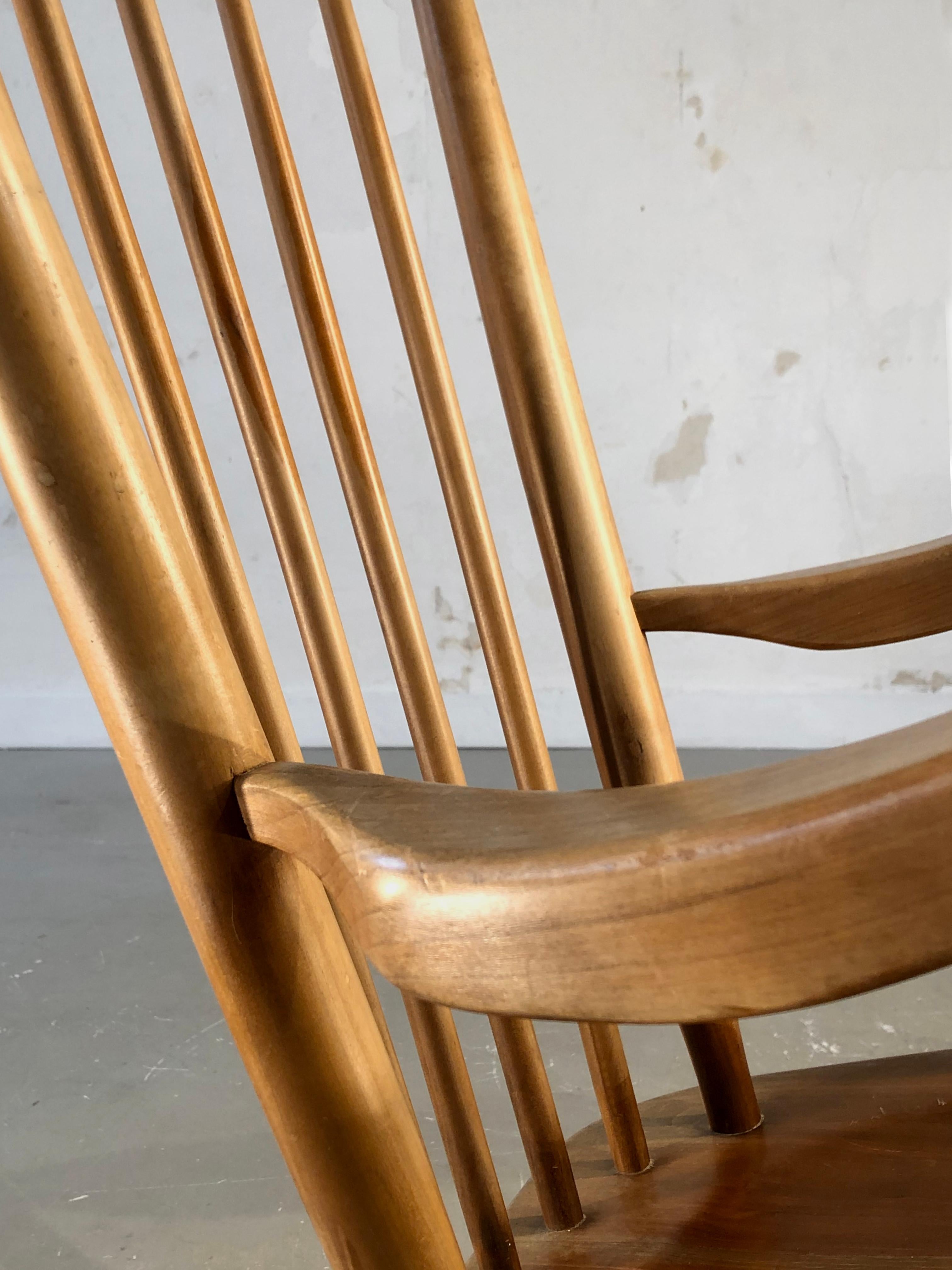 Mid-Century Modern A MID-CENTURY-MODERN FREE-FORM ROCKING-CHAIR by DE STER GELDERLAND, Holland 1950 For Sale