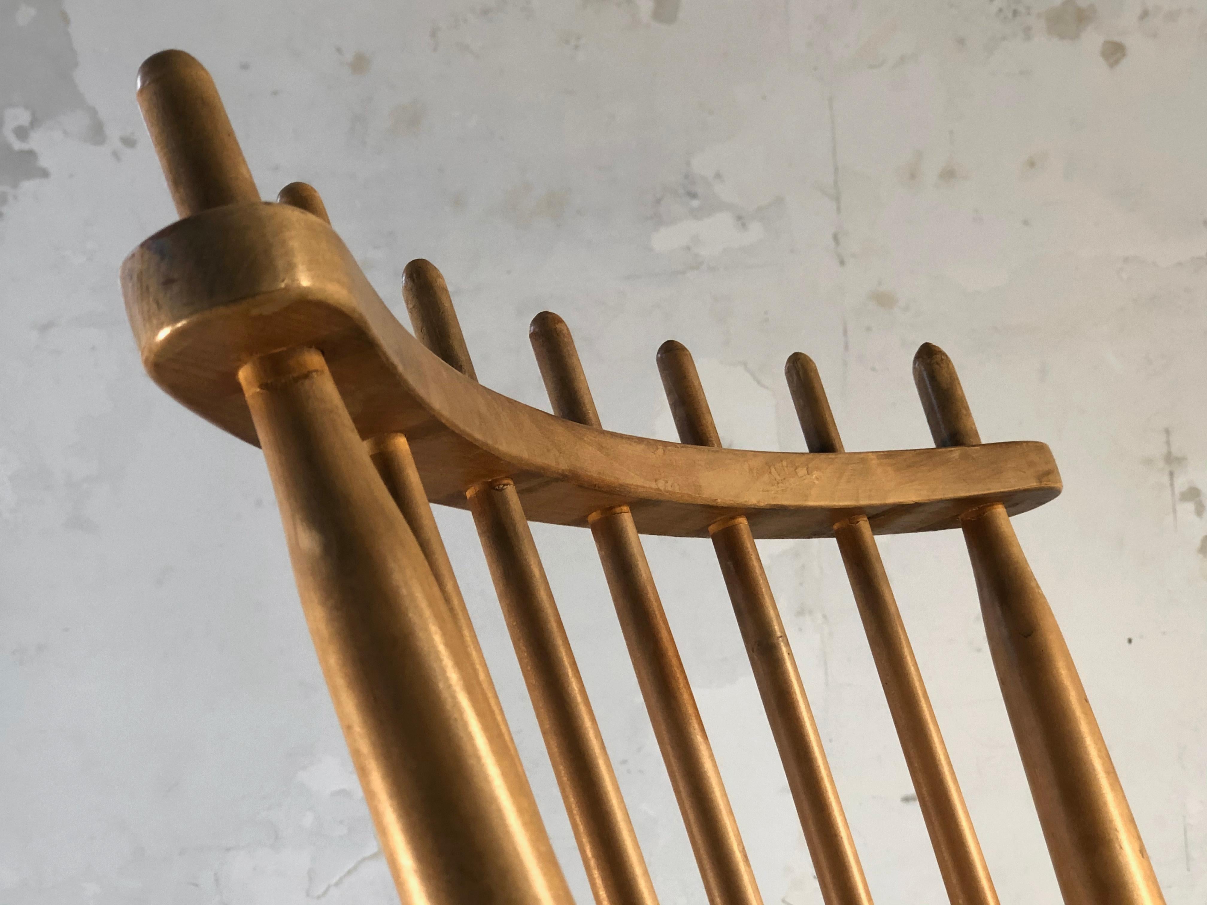 Dutch A MID-CENTURY-MODERN FREE-FORM ROCKING-CHAIR by DE STER GELDERLAND, Holland 1950 For Sale