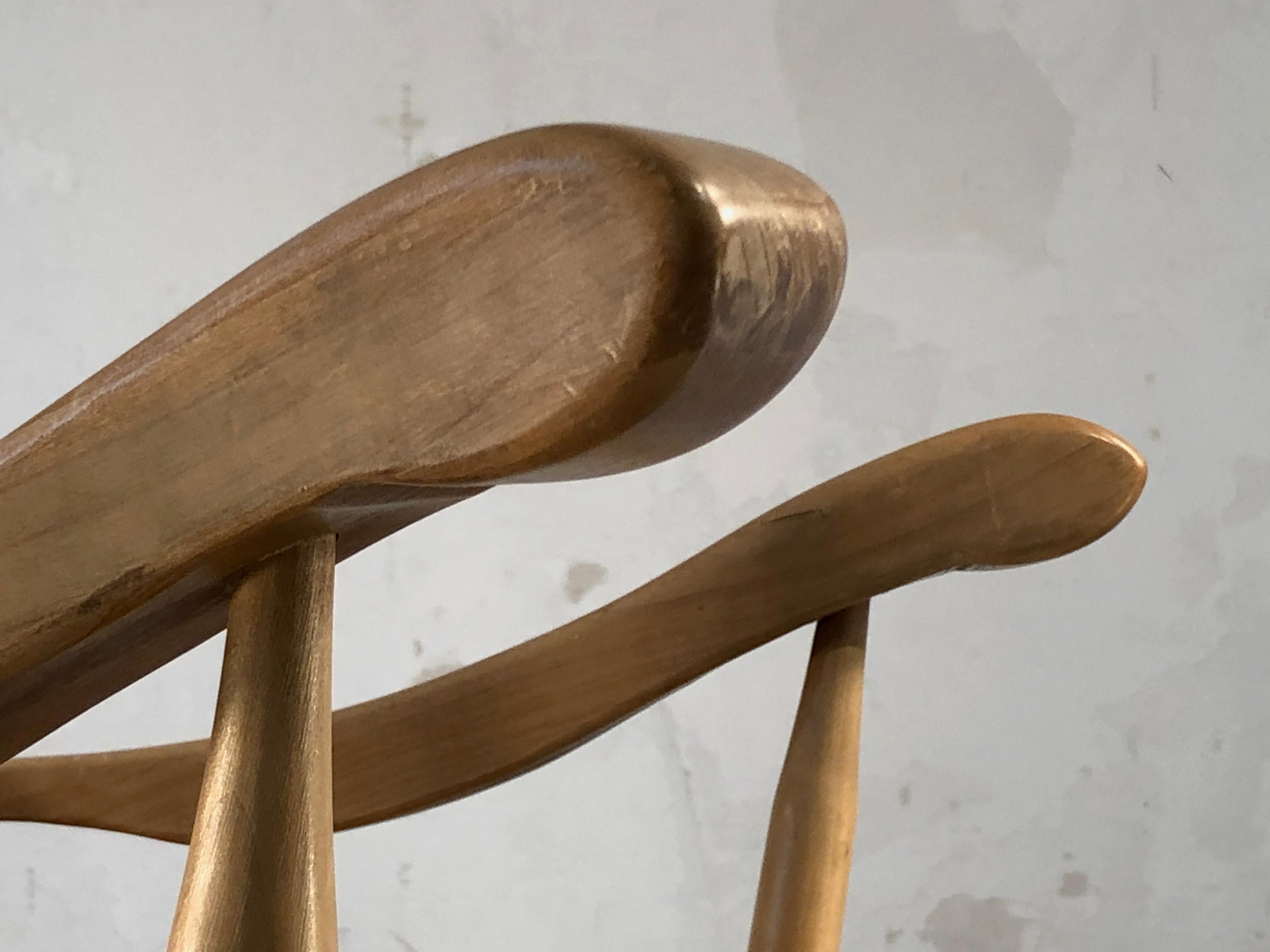 Wood A MID-CENTURY-MODERN FREE-FORM ROCKING-CHAIR by DE STER GELDERLAND, Holland 1950 For Sale