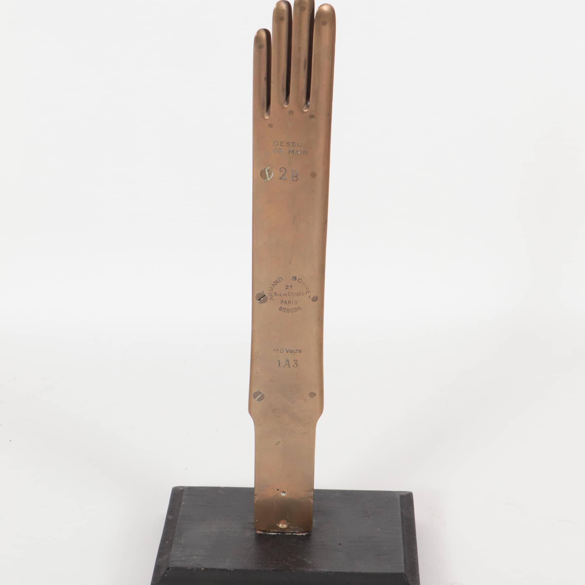 Mid-20th Century Mid-Century Modern French Glove Form Bronze Sculpture