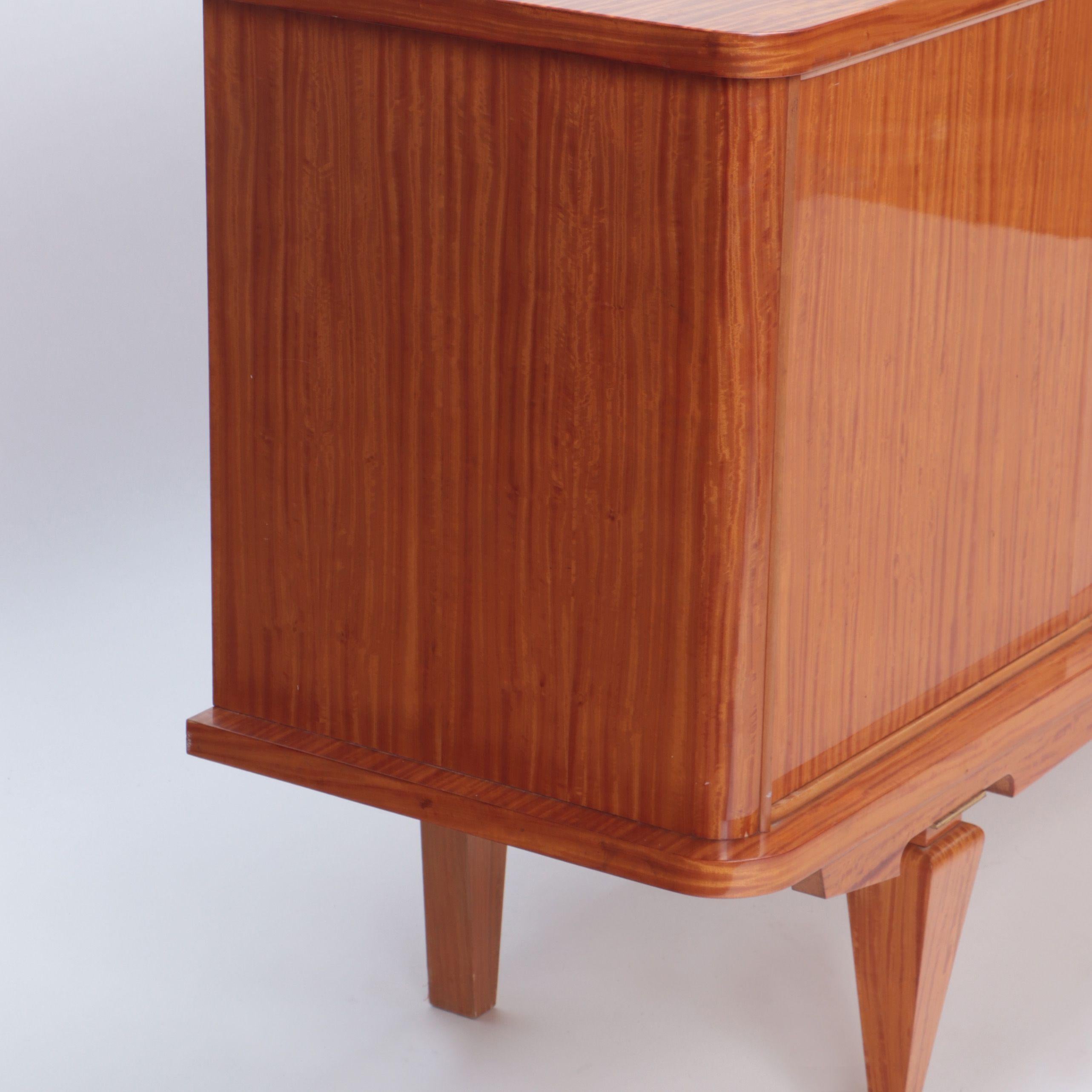 Mid-Century Modern French Two Door Sideboard, circa 1960 In Good Condition For Sale In Philadelphia, PA