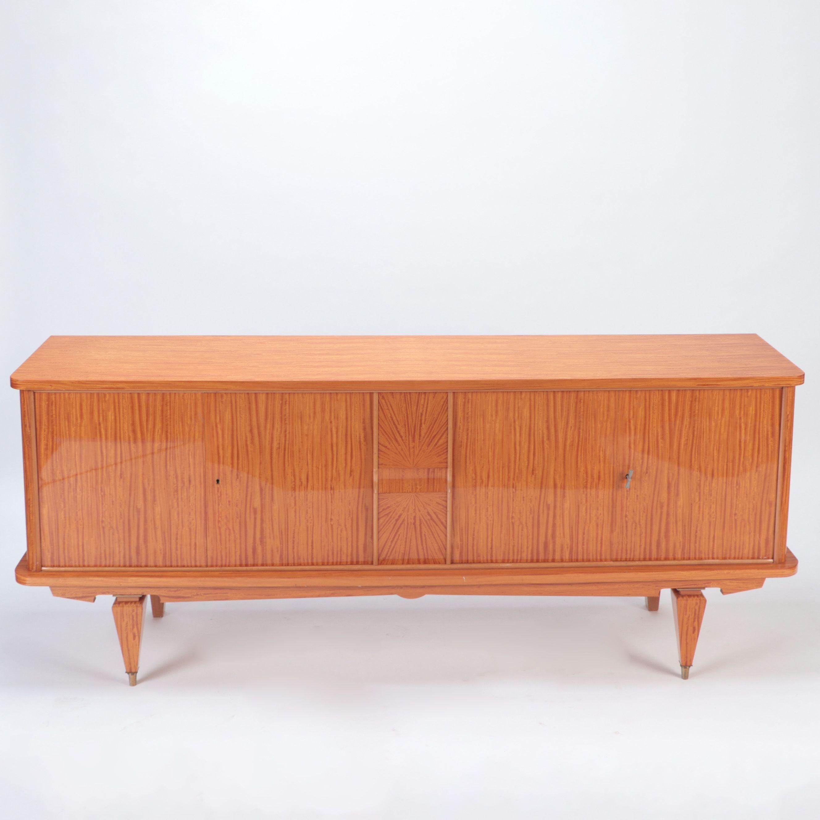 Mid-20th Century Mid-Century Modern French Two Door Sideboard, circa 1960 For Sale