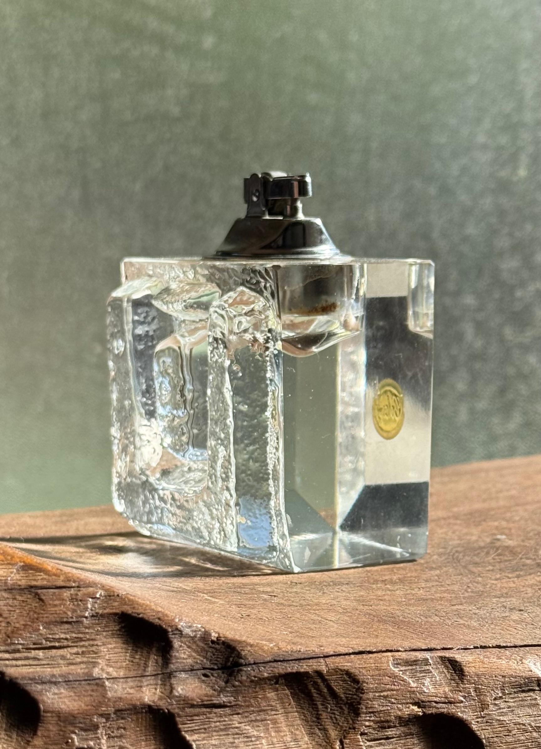 Inconnu Briquet de table en verre moderne du milieu du siècle, vers 1960 en vente
