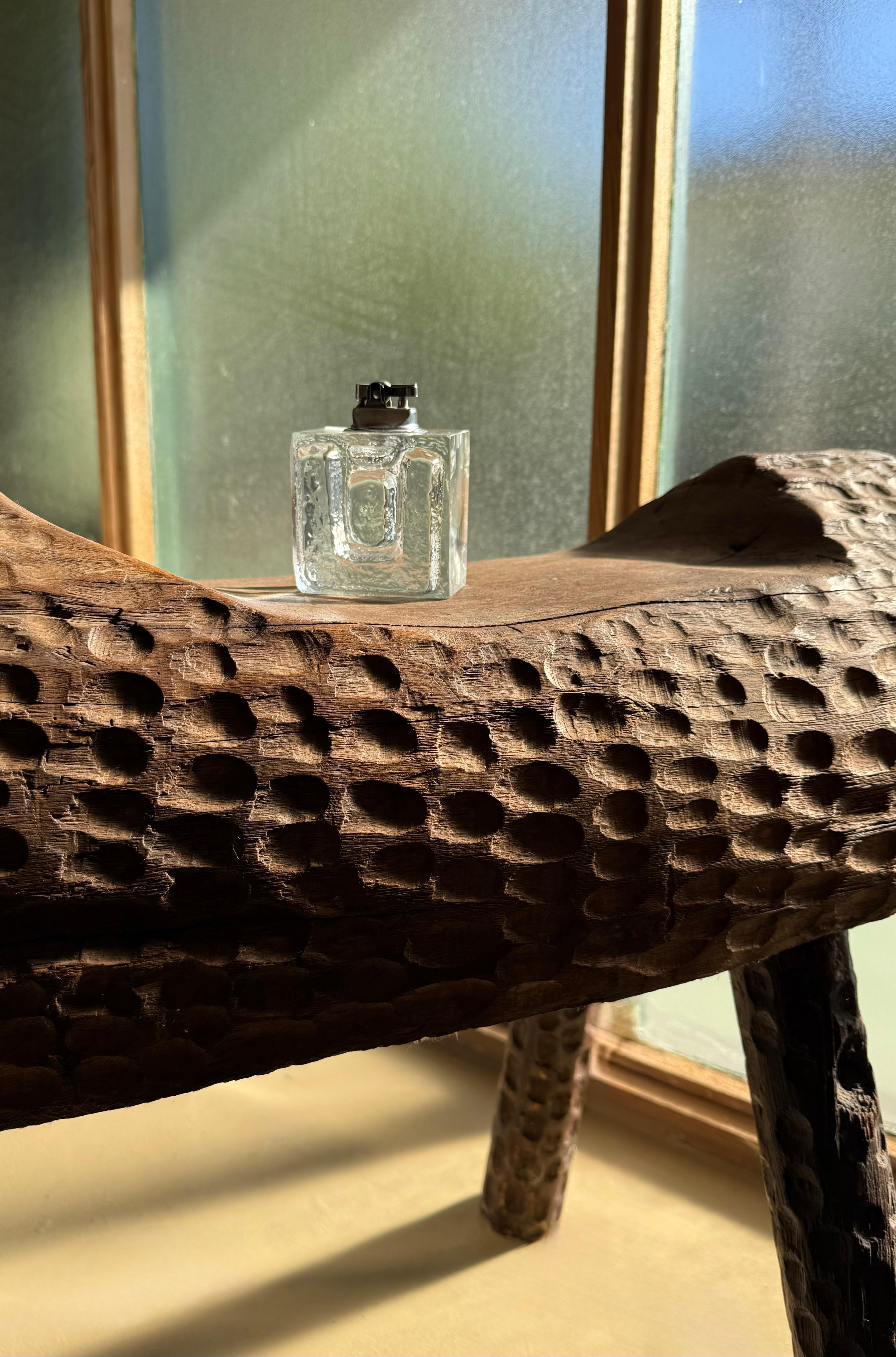 Briquet de table en verre moderne du milieu du siècle, vers 1960 en vente 1