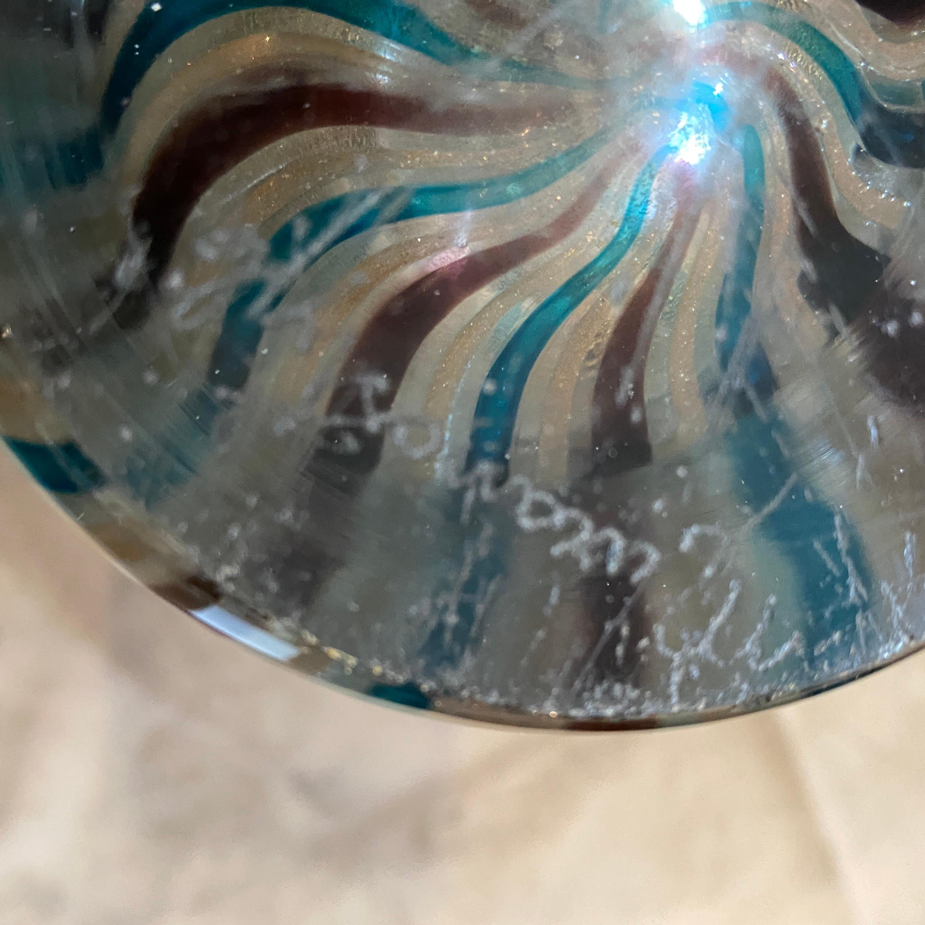 Mid-Century Modern Heavy Murano Glass Vase, circa 1970 2