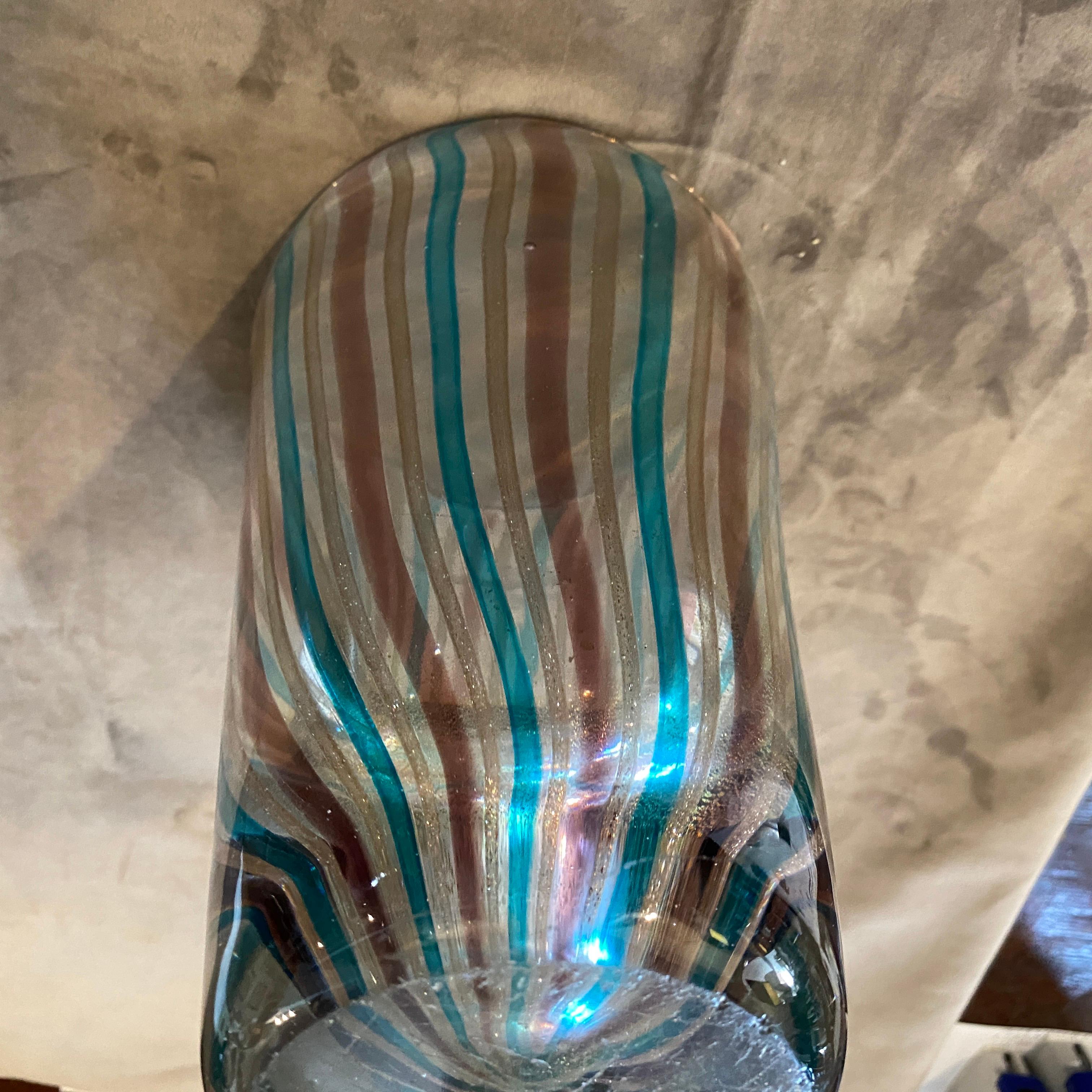 Mid-Century Modern Heavy Murano Glass Vase, circa 1970 3