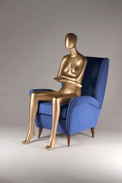 Mid-Century Modern Inspired Italian Style ‘Marcello’ Lounge Chair