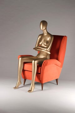 Mid-Century Modern Inspired Italian Style ‘Marcello’ Lounge Chair