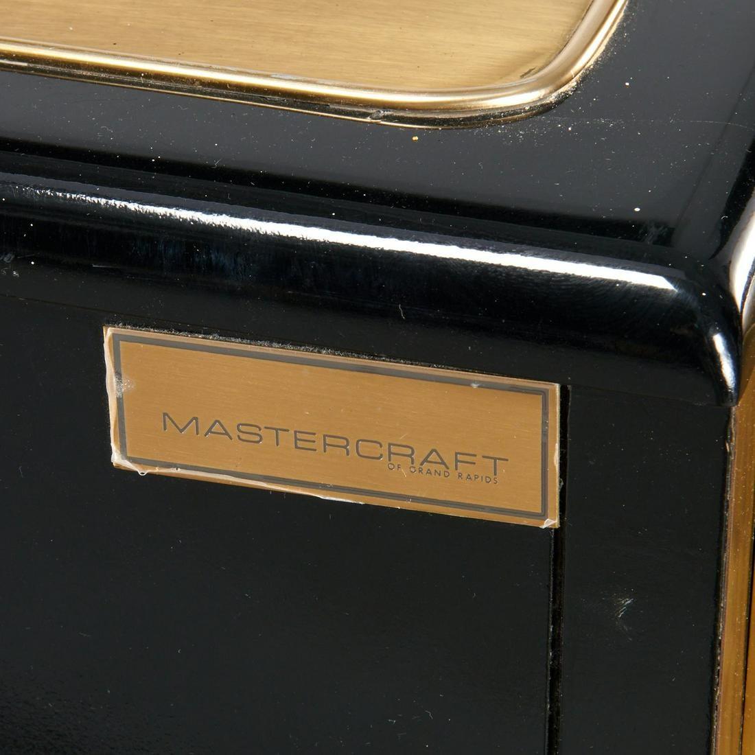 Mastercraft, Mid-Century Modern, Konsole, Goldmessing, Schwarzes Holz, USA, 1960er Jahre im Angebot 3