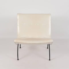 Mid-Century Modern Milo Baughman White Scoop Chair, circa 1950