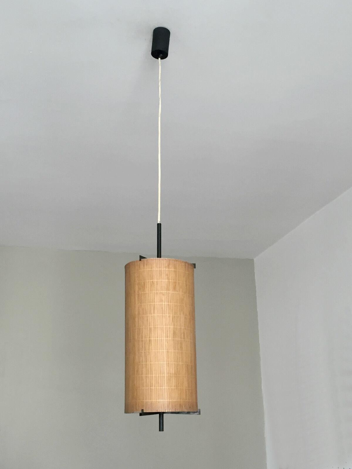 Metal A MID-CENTURY-MODERN MODERNIST Ceiling Fixture LAMP by MAISON ARLUS, France 1950 For Sale