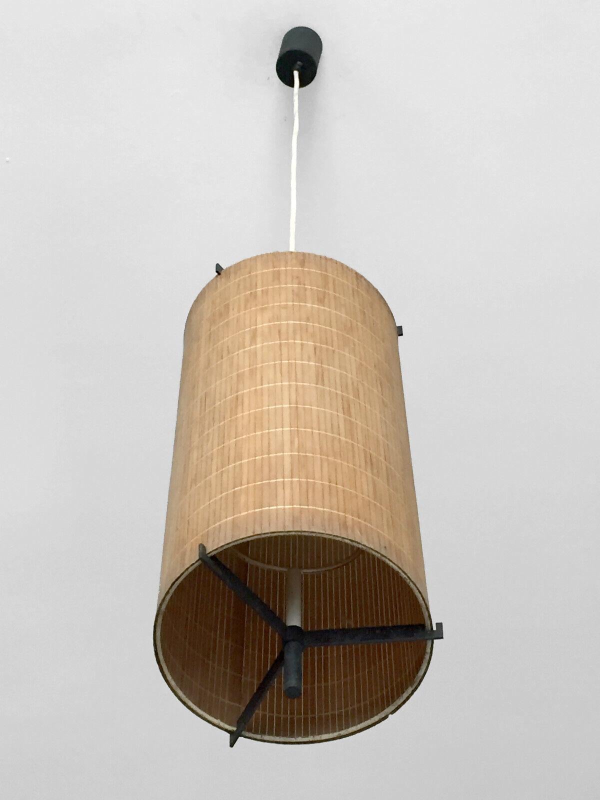 A MID-CENTURY-MODERN MODERNIST Ceiling Fixture LAMP by MAISON ARLUS, France 1950 For Sale 3