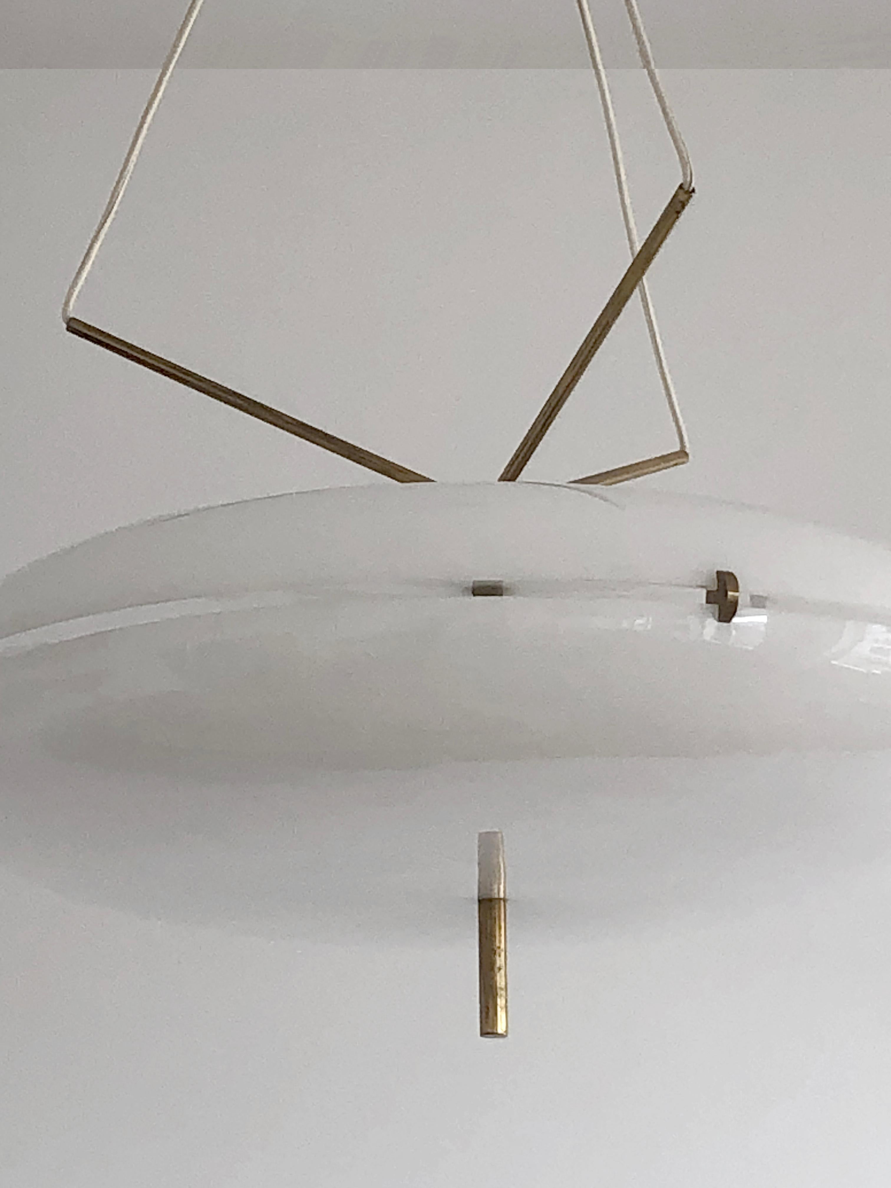 A MID-CENTURY-MODERN MODERNIST SPACE-AGE Ceiling Light by STILNOVO, Italy 1960  For Sale 4