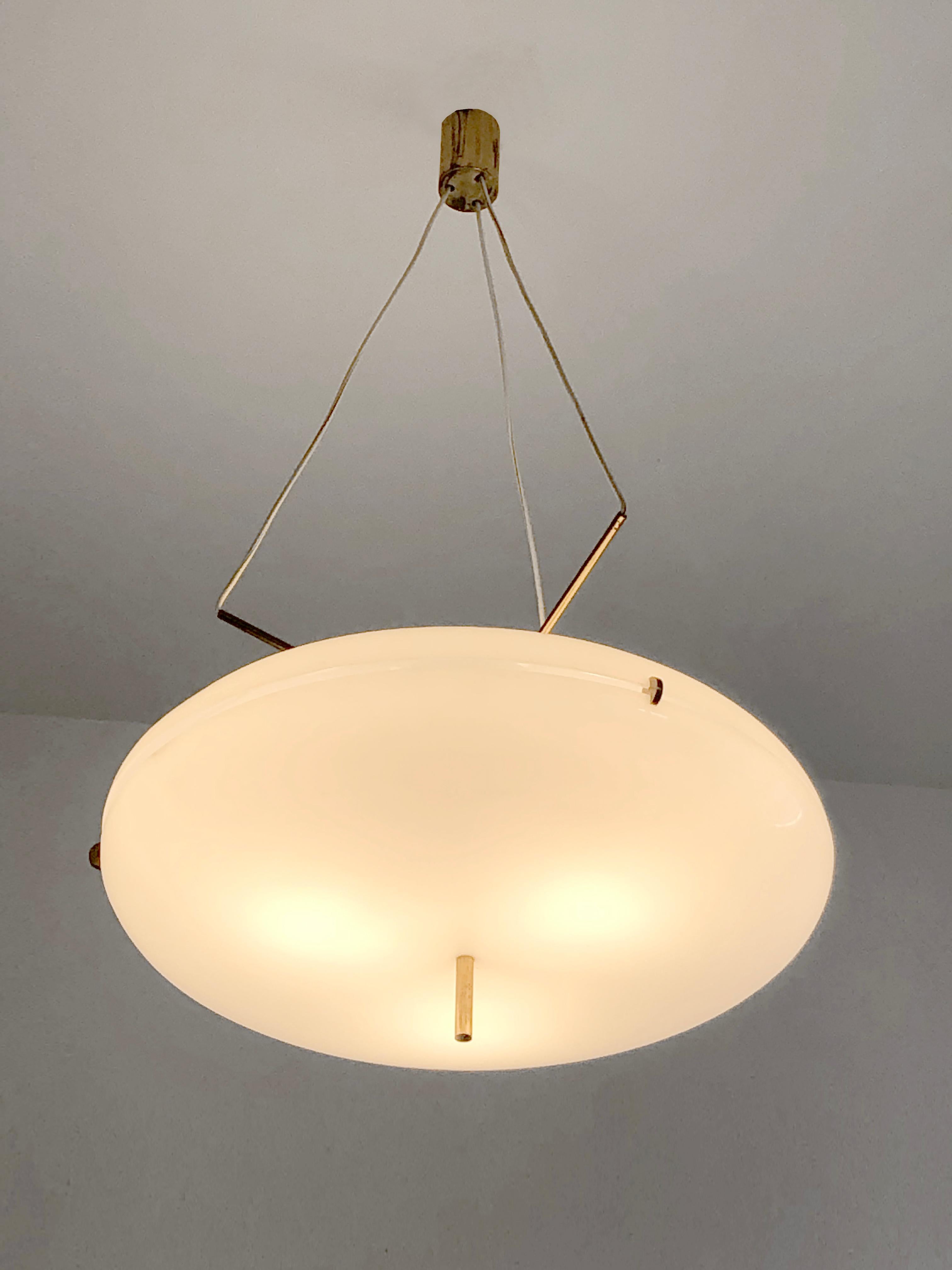 Mid-20th Century A MID-CENTURY-MODERN MODERNIST SPACE-AGE Ceiling Light by STILNOVO, Italy 1960  For Sale