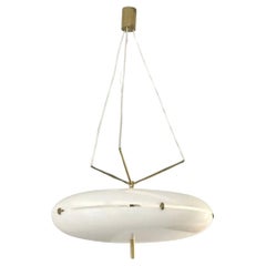 Vintage A MID-CENTURY-MODERN MODERNIST SPACE-AGE Ceiling Light by STILNOVO, Italy 1960 