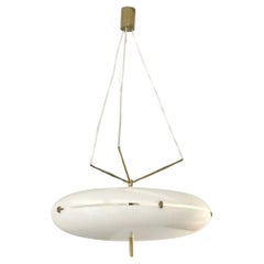 A MID-CENTURY-MODERN MODERNIST SPACE-AGE Ceiling Light by STILNOVO, Italy 1960 