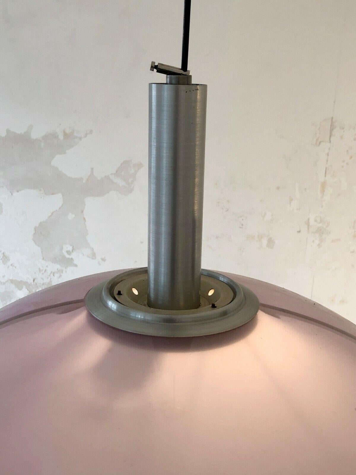A MID-CENTURY-MODERN MODERNIST SPACE-AGE Ceiling Light by STILUX, Italy 1960  In Good Condition For Sale In PARIS, FR