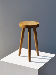 A MID-CENTURY-MODERN MODERNIST Tripod STOOL, France 1950