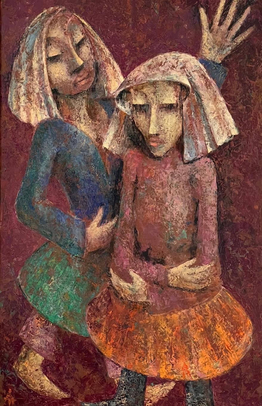 Un óleo moderno de mediados de siglo de Åke Tügel, firmado, 1949 en venta 3