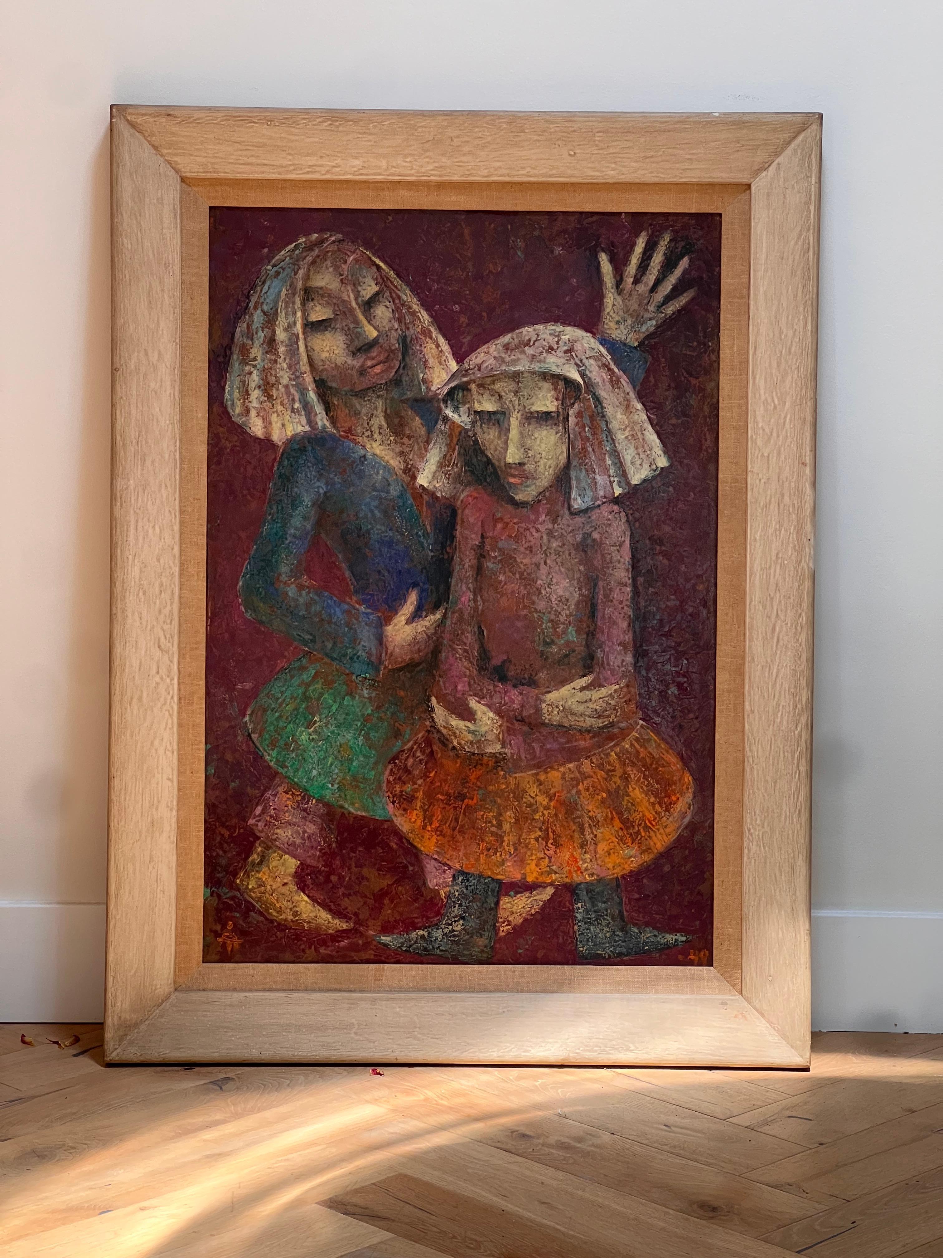 Un óleo moderno de mediados de siglo de Åke Tügel, firmado, 1949 en venta 5