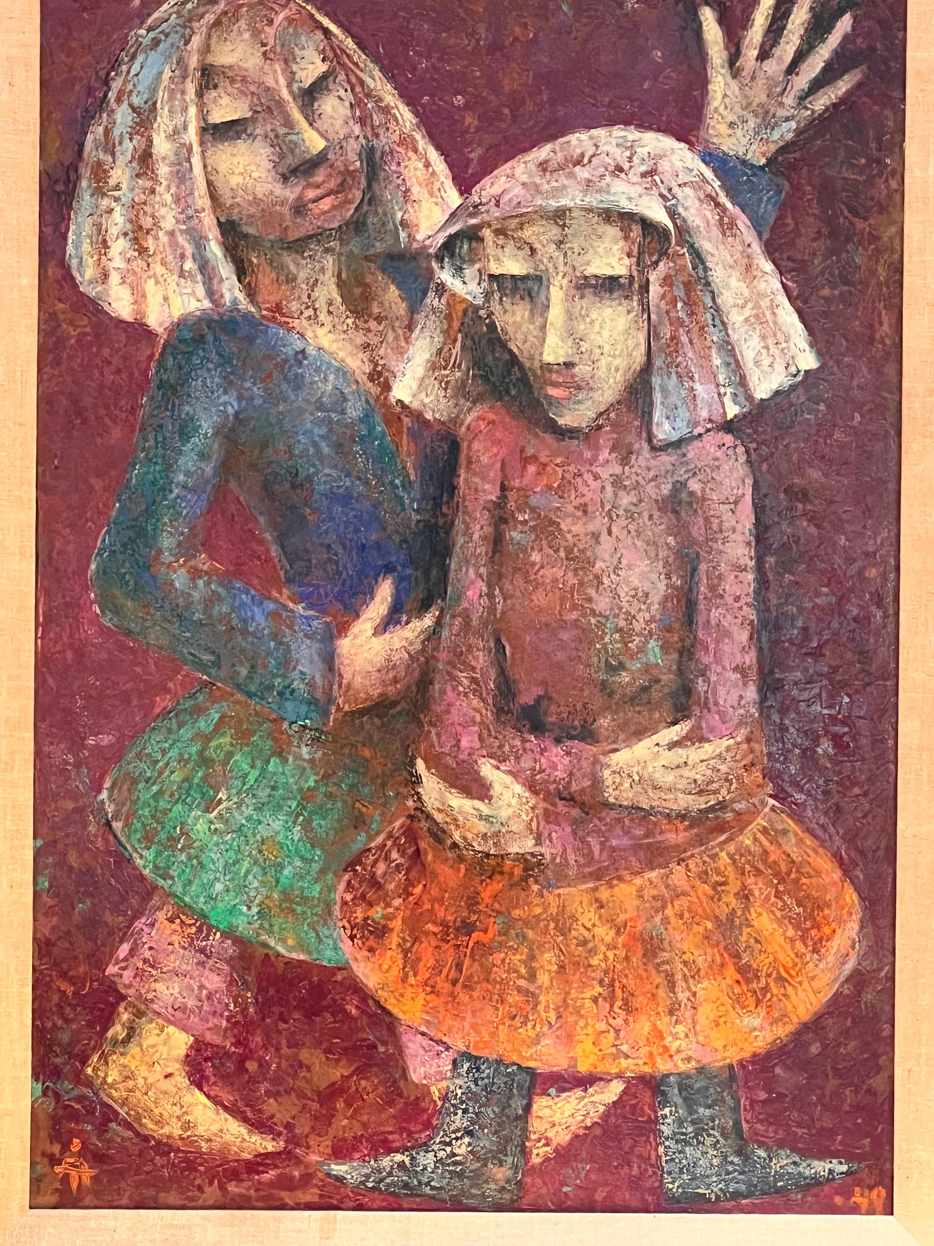 Un óleo moderno de mediados de siglo de Åke Tügel, firmado, 1949 en venta 9