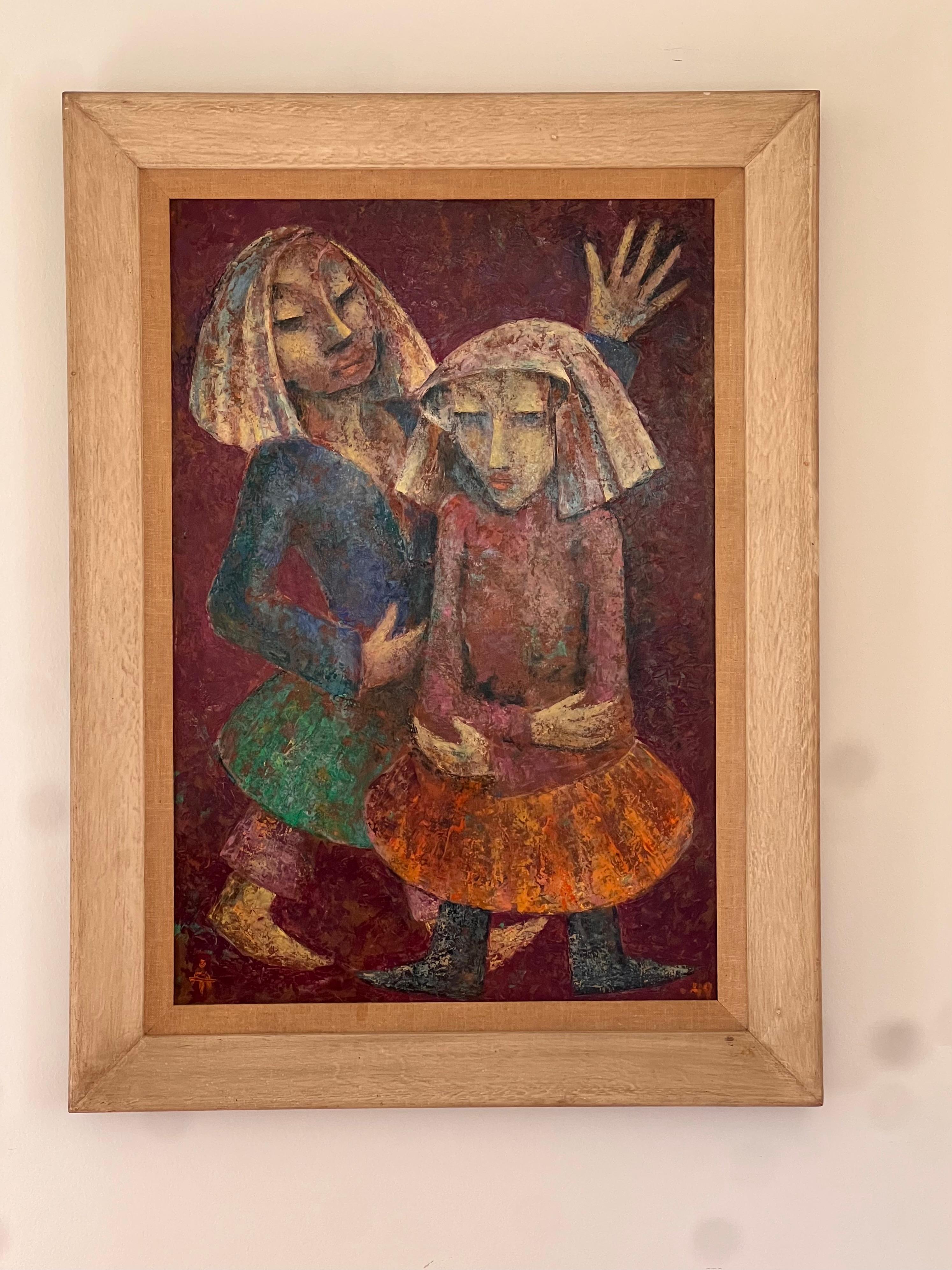 Un óleo moderno de mediados de siglo de Åke Tügel, firmado, 1949 en venta 10