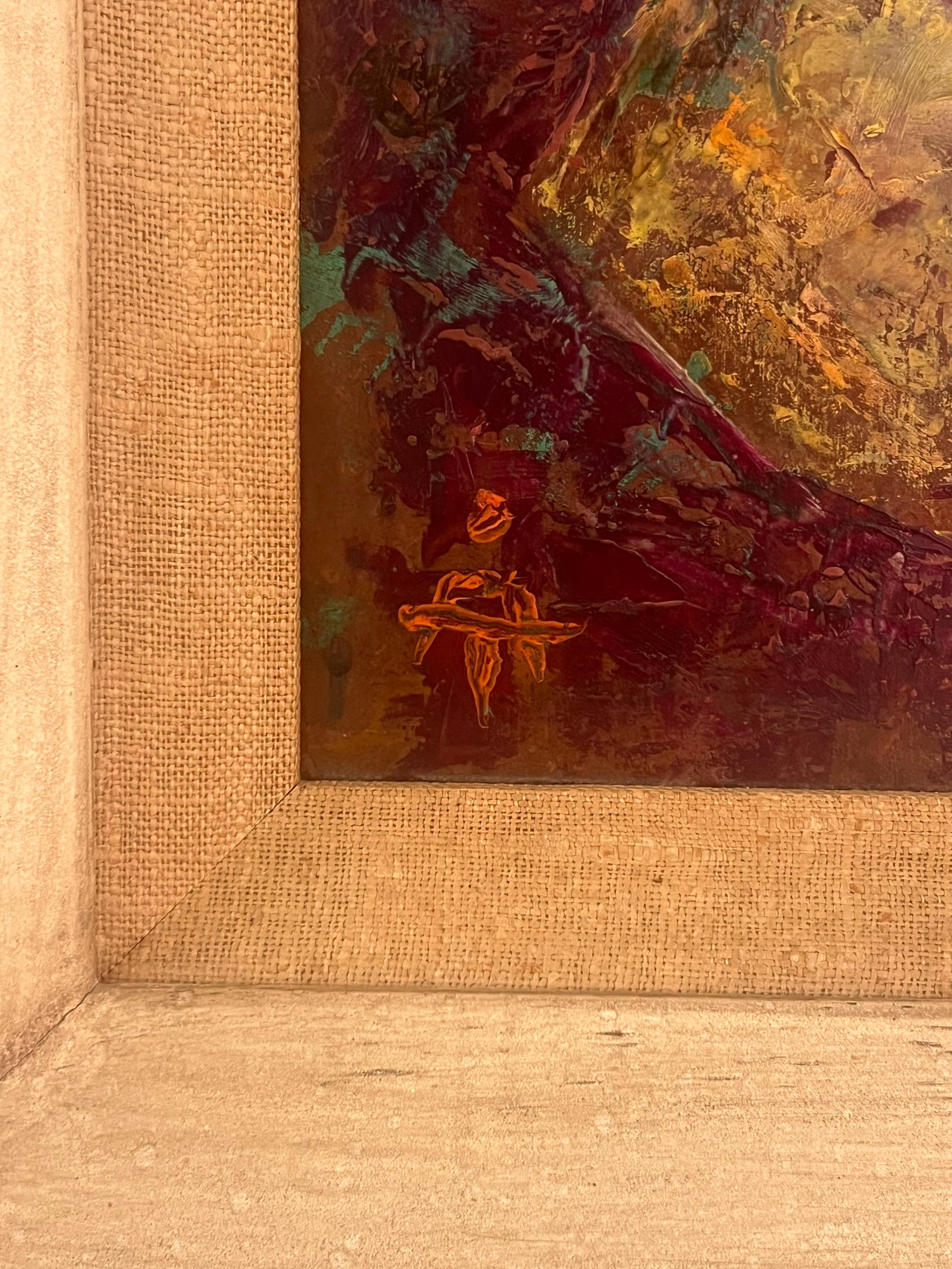 Un óleo moderno de mediados de siglo de Åke Tügel, firmado, 1949 en venta 13