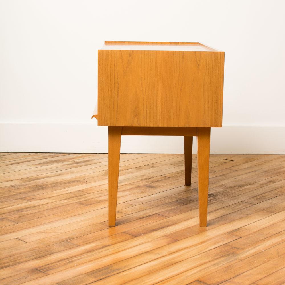 Danish Mid-Century Modern One Drawer Side Cabinet, circa 1950 For Sale