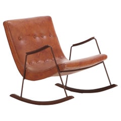 A Mid Century Modern Ozzy Rocking Chair by Milo Baughman for Thayer Coggin.