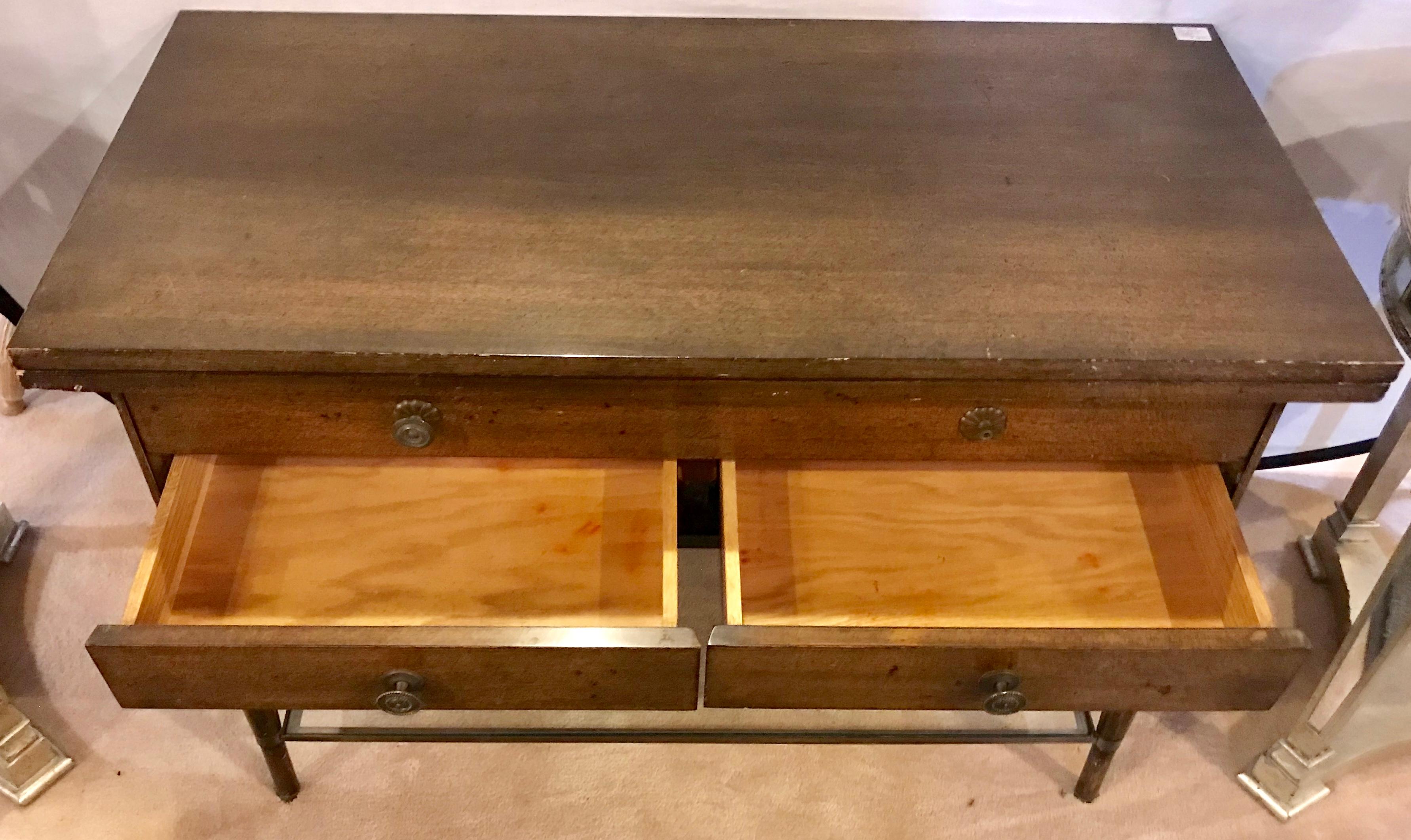 Mid-Century Modern Paul McCobb Flip Top Server Game or Small Dining Table 7