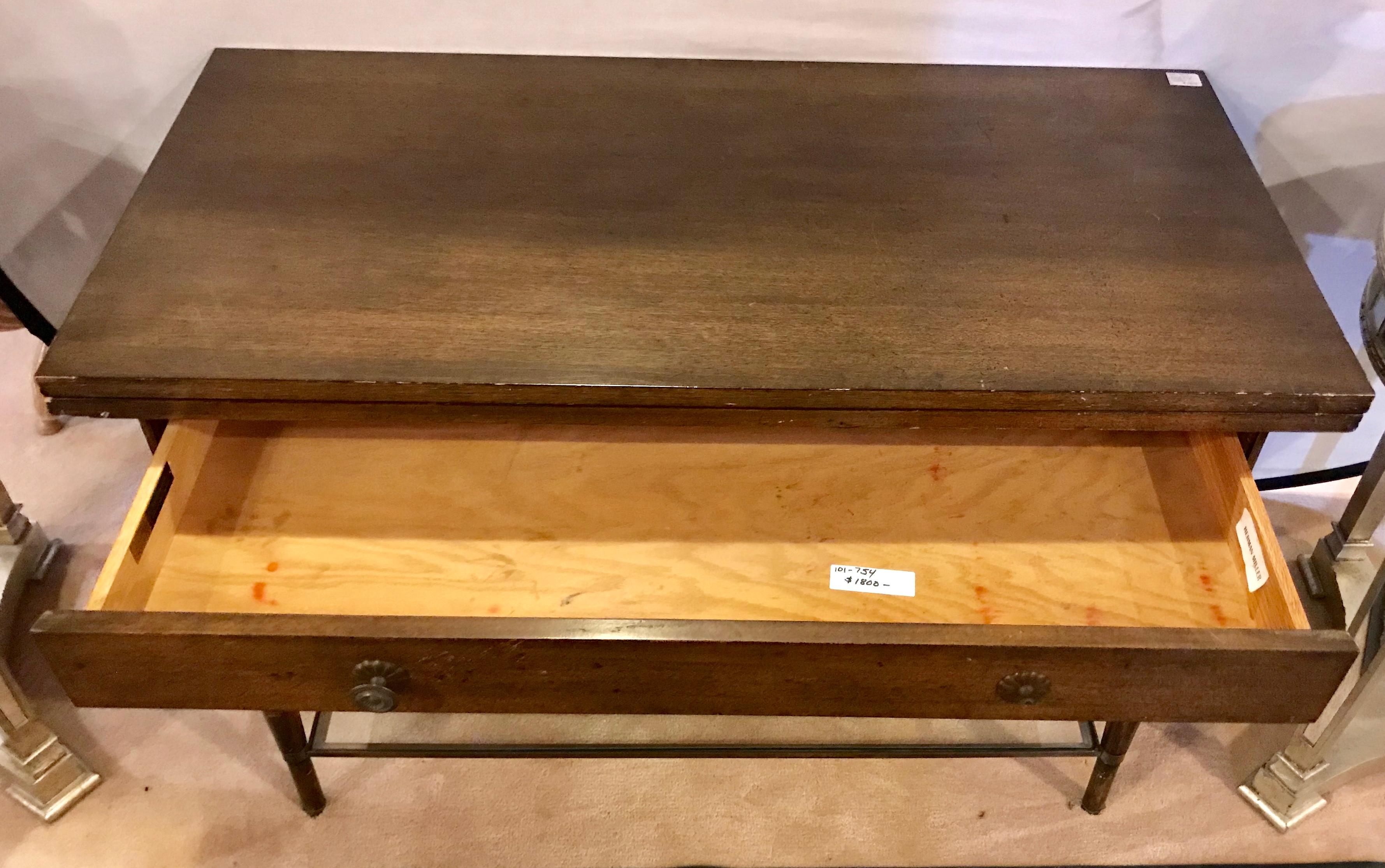 Mid-Century Modern Paul McCobb Flip Top Server Game or Small Dining Table 8
