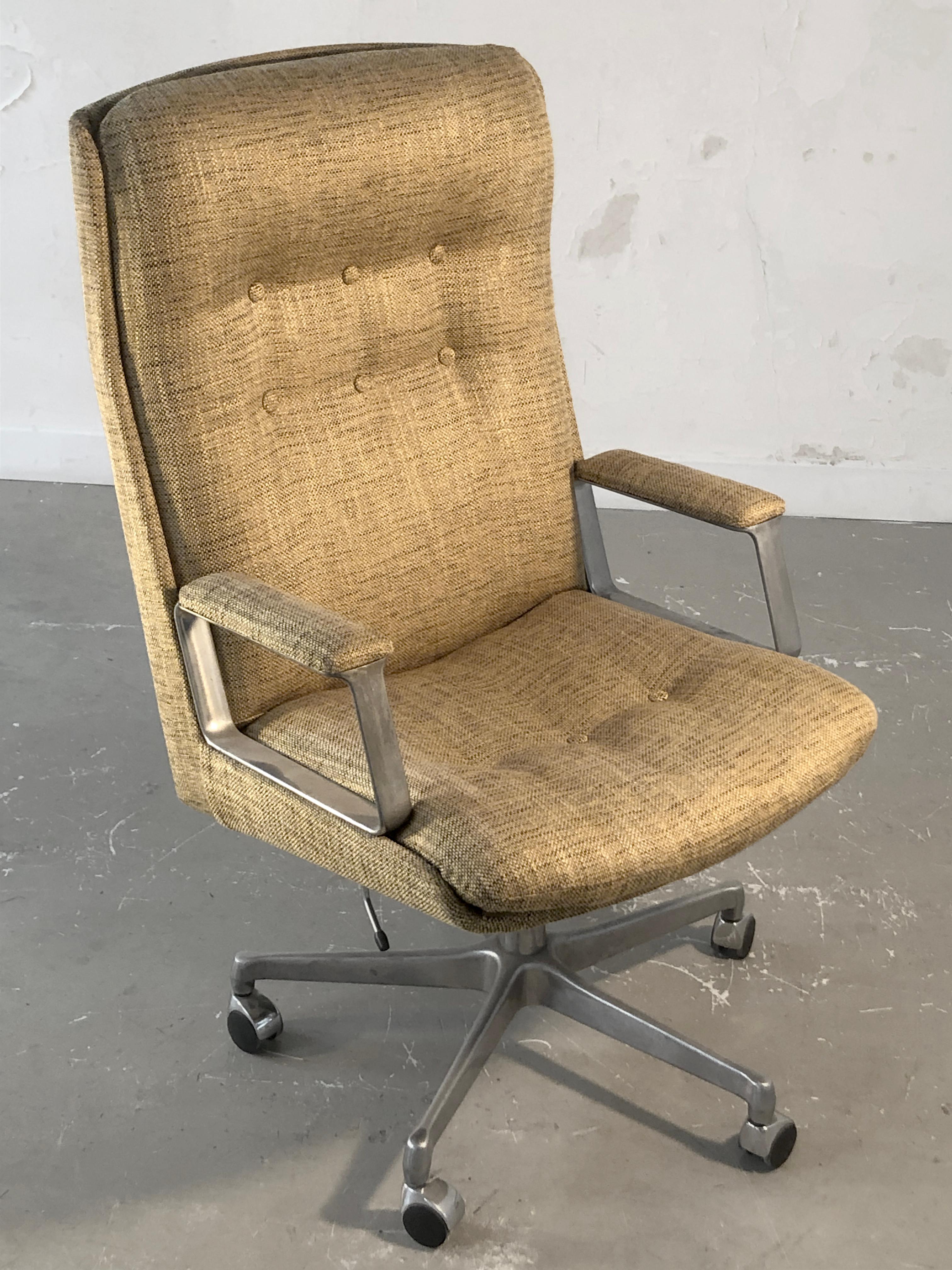 Late 20th Century A MID-CENTURY-MODERN President DESK CHAIR by RAPHAEL RAFFEL France 1960-1970 For Sale