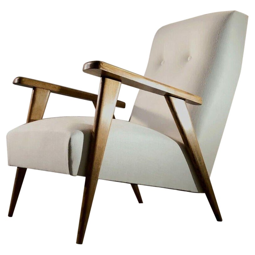 A MID-CENTURY-MODERN RECONSTRUCTION MODERNIST „Compas“ ARMCHAIR, Frankreich 1950 im Angebot