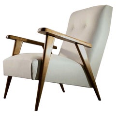 A MID-CENTURY-MODERN RECONSTRUCTION MODERNIST „Compas“ ARMCHAIR, Frankreich 1950