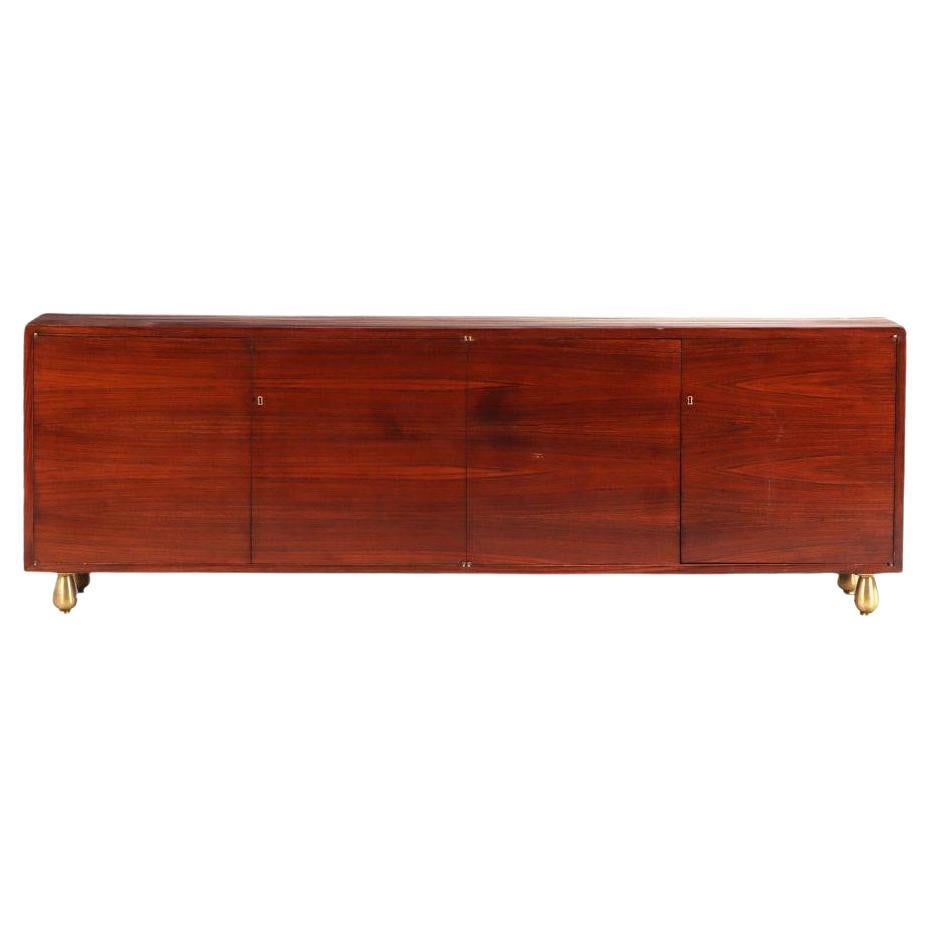 A Mid Century Modern Rosewood Sideboard Credenza, C. 1950.