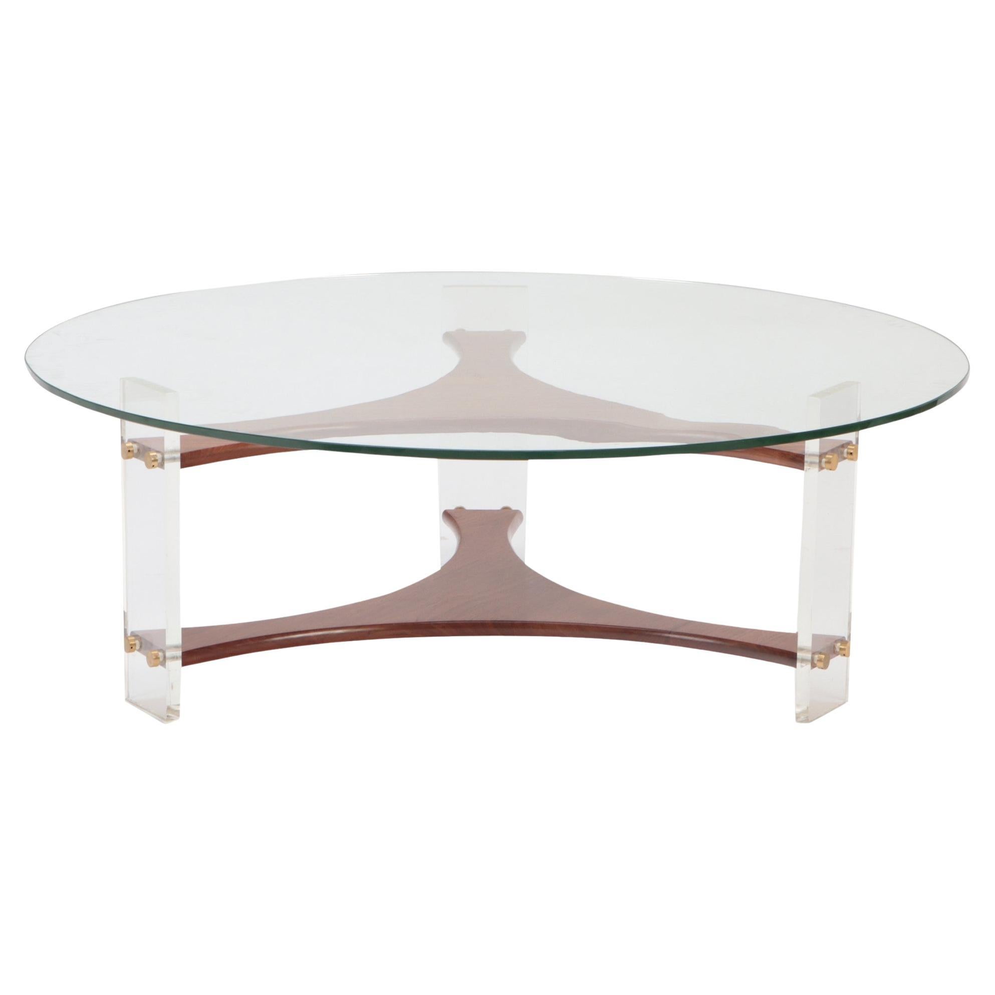 Table basse ronde moderne du milieu du siècle dernier, vers 1960