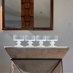 Ein modernes Set aus vier Champagner- Sauciere aus der Mitte des Jahrhunderts von LASIA, Finnland 1960er Jahre