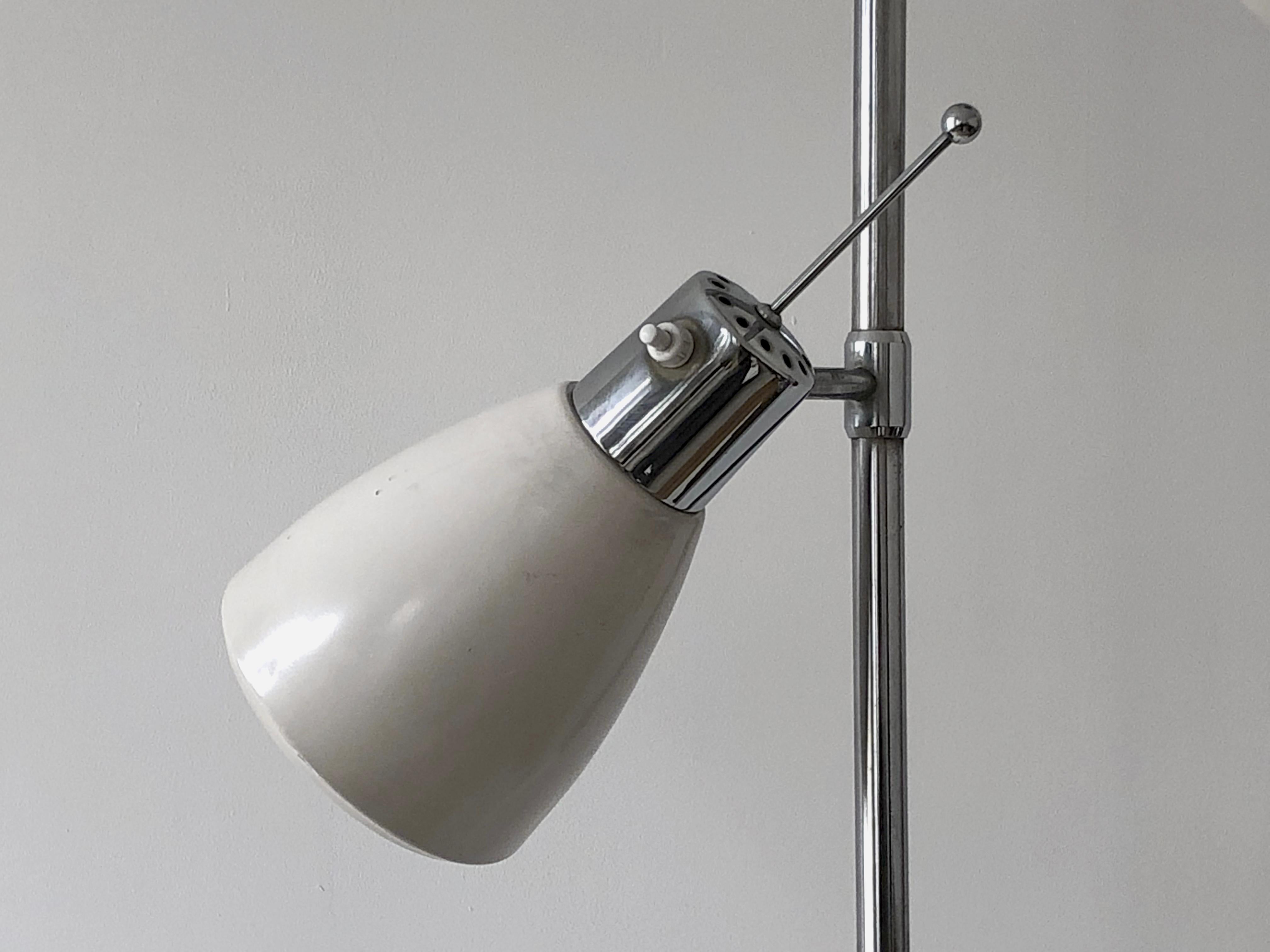 French A MID-CENTURY-MODERN SPACE-AGE FLOOR LAMP by ETIENNE FERMIGIER MONIX France 1960 For Sale