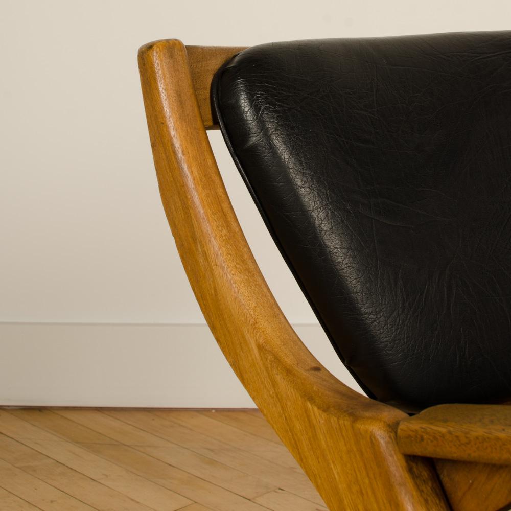 Midcentury Modern Teak Lounge Chair, circa 1950 1