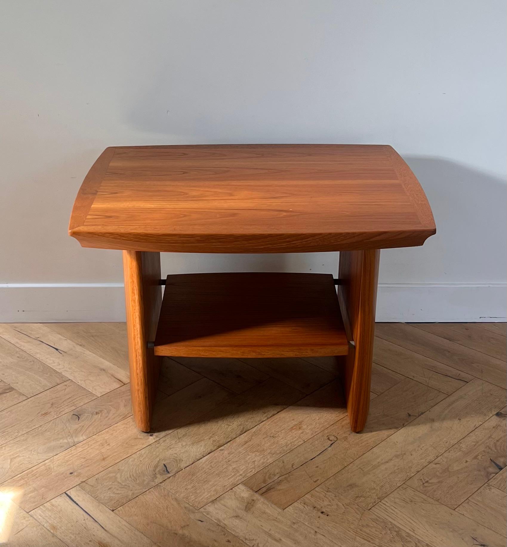 A mid century modern teak side table by Nordic Furniture, 20th century 5