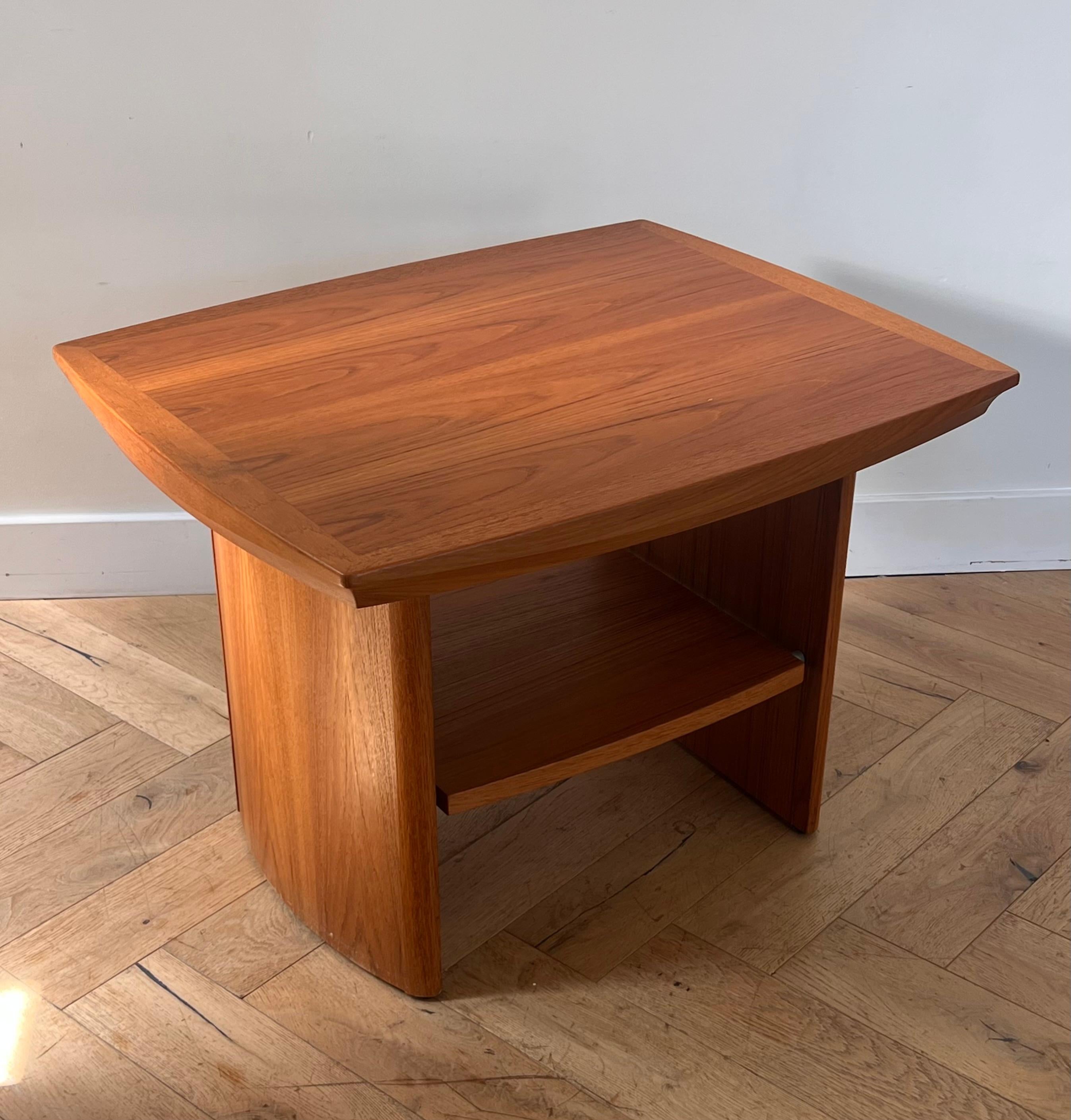 A mid century modern teak side table by Nordic Furniture, 20th century 7