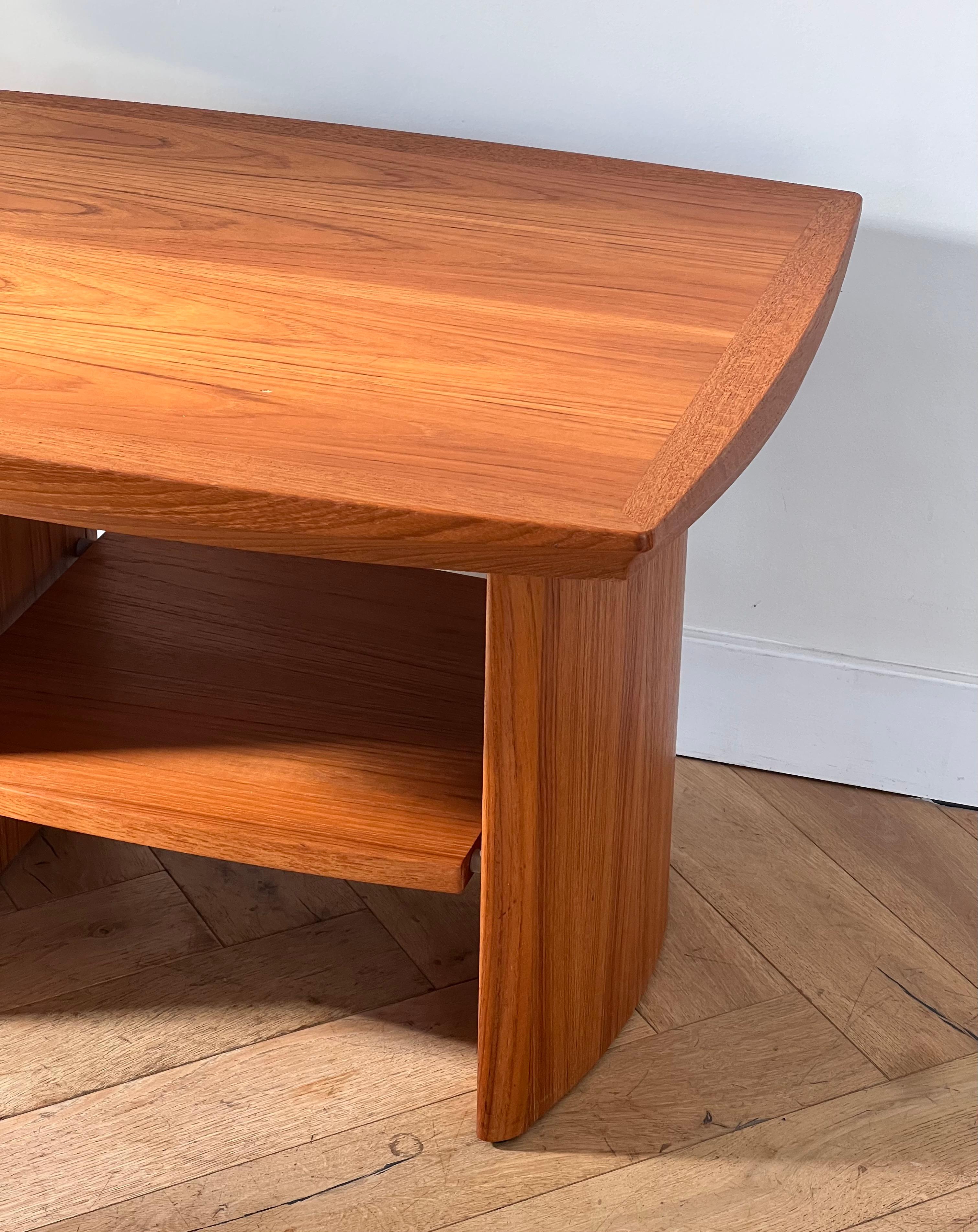 Canadian A mid century modern teak side table by Nordic Furniture, 20th century