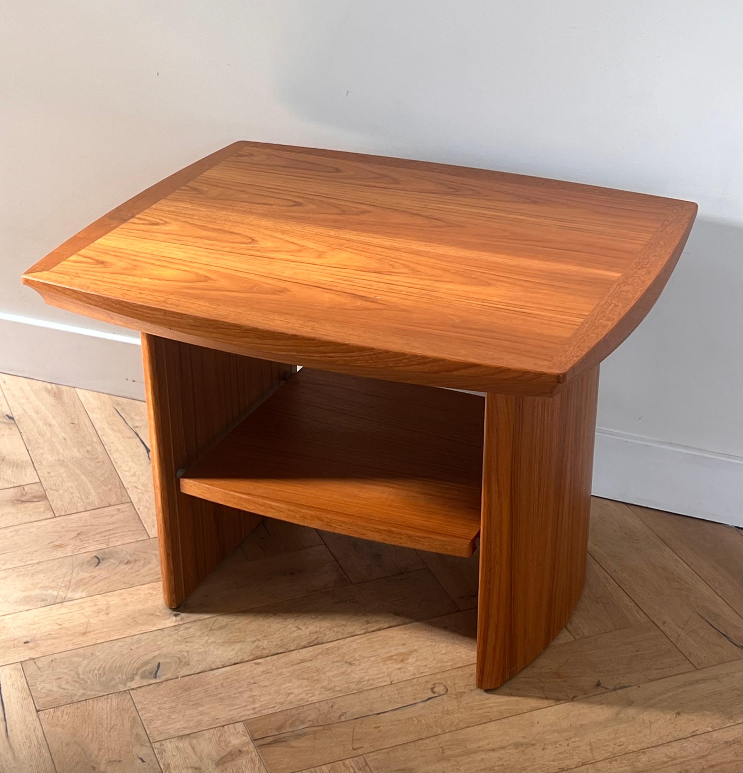 20th Century A mid century modern teak side table by Nordic Furniture, 20th century