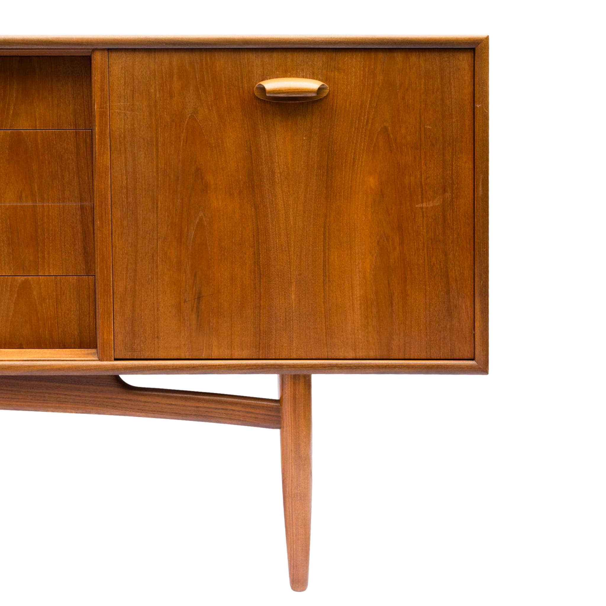 Mid-20th Century Mid-Century Modern Teak Sideboard with Drinks Cabinet, Signed G-Plan, circa 1960