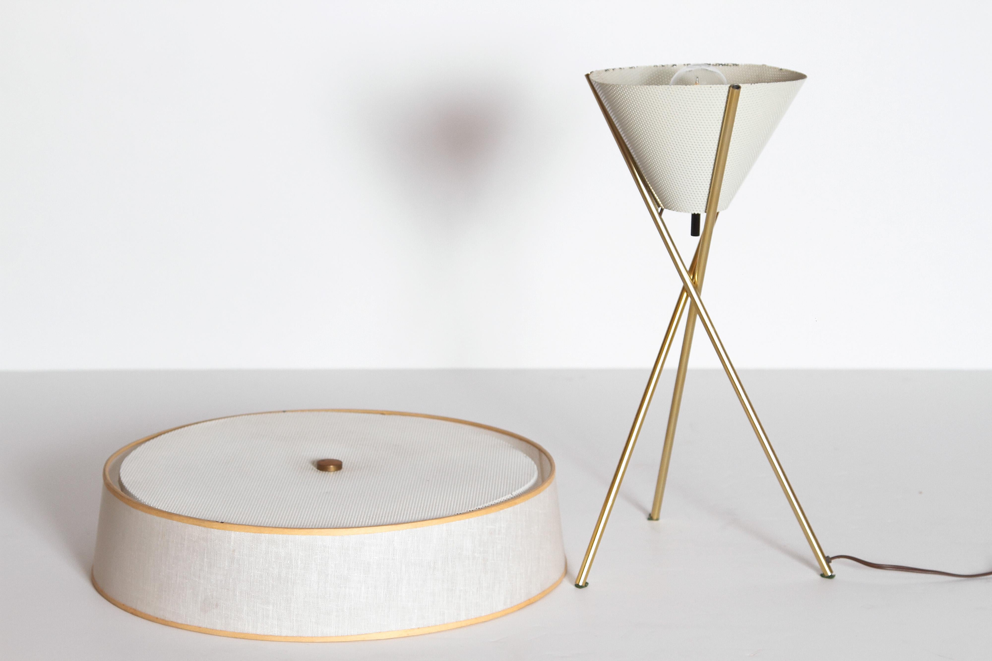 Mid-Century Modern Tripod Table Lamp by Gerald Thurston for Lightolier 6