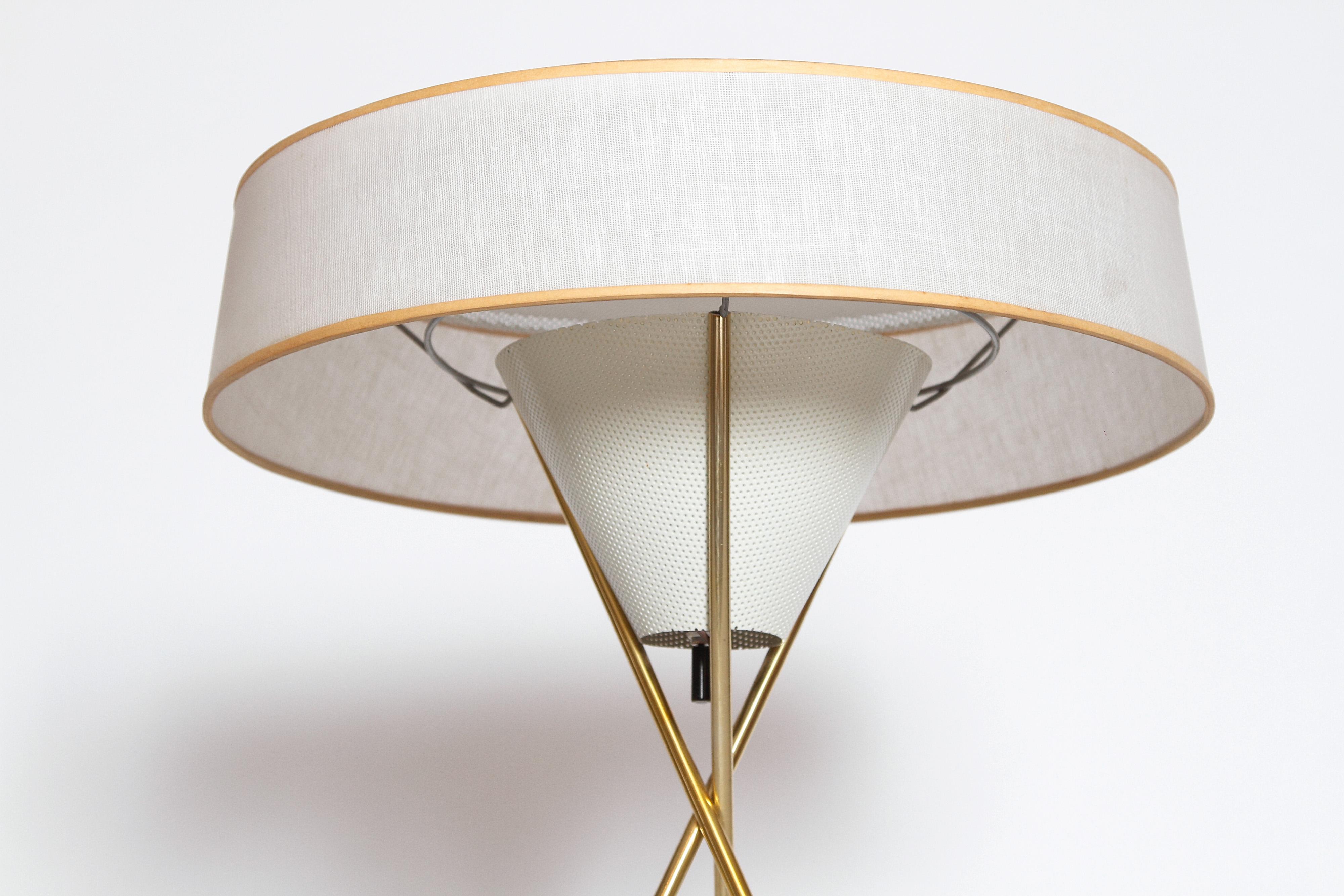mid century tripod table lamp