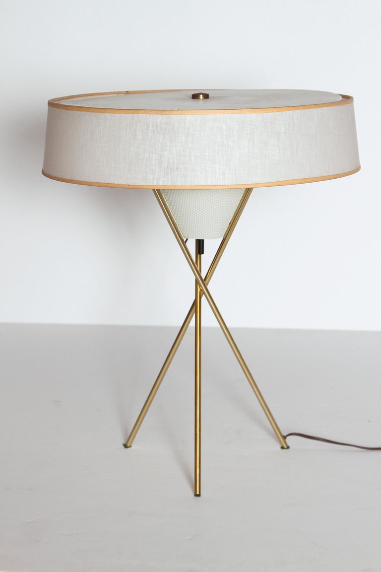 MidCentury Modern Tripod Table Lamp by Gerald Thurston for Lightolier at 1stDibs mid century