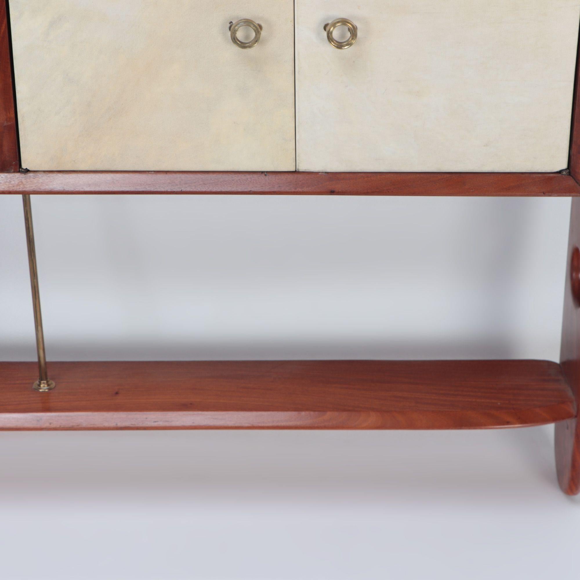 Mid-Century Modern Walnut Wall Hung Head Board, circa 1960 For Sale 3