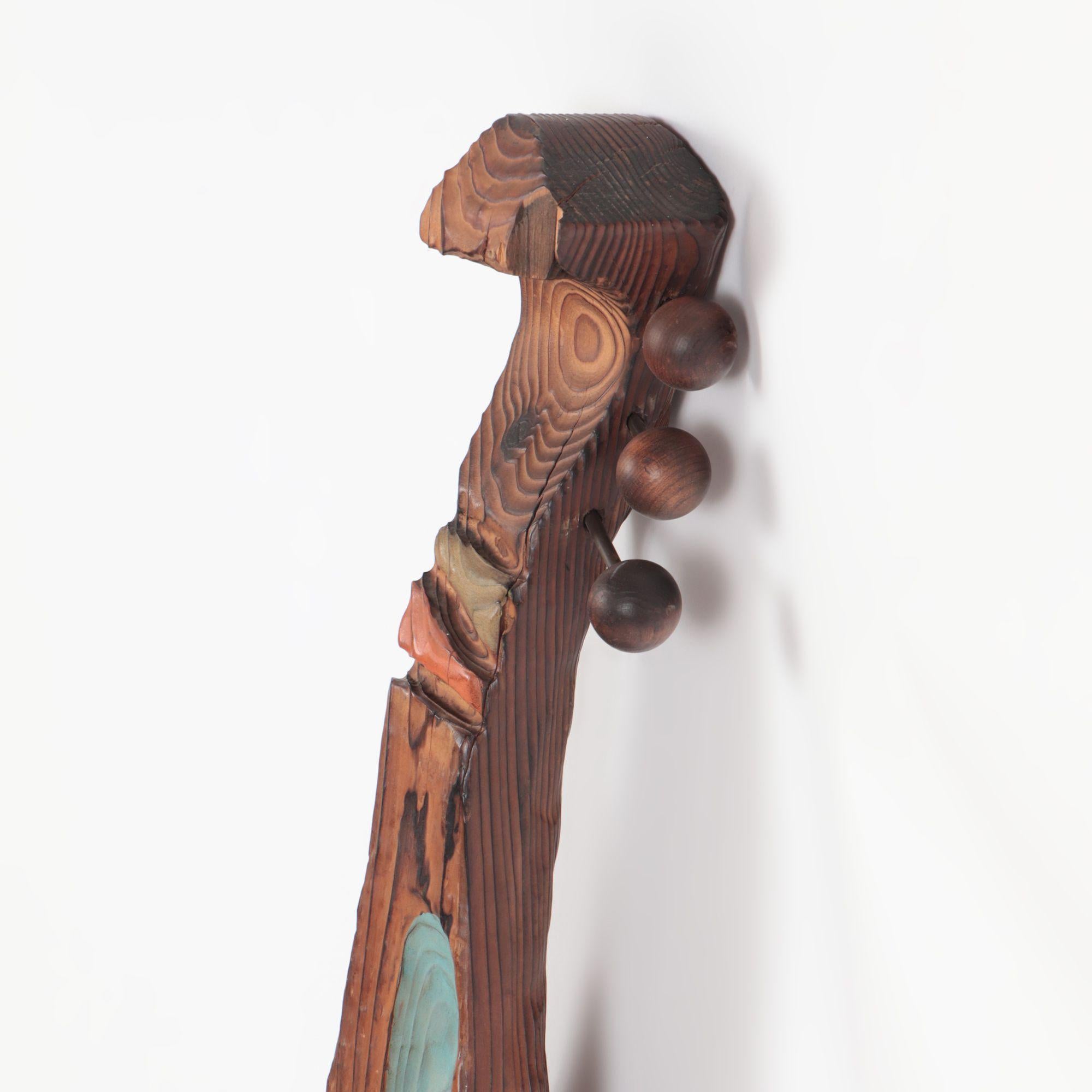 Mid-Century Modern Witco Tiki Guitar/Mandolin Wall Sculpture or Candle Holder In Good Condition In Philadelphia, PA